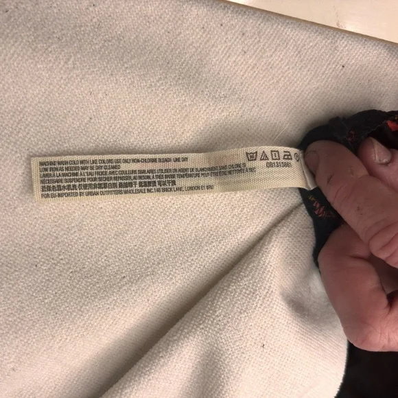 (NWT) Intimately Free People - Black Sheer Floral Ruffle Bodysuit - Picture 8 of 9